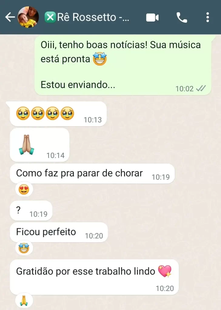 Musica para Cha Revelação Personalizada - Depoimentos 39