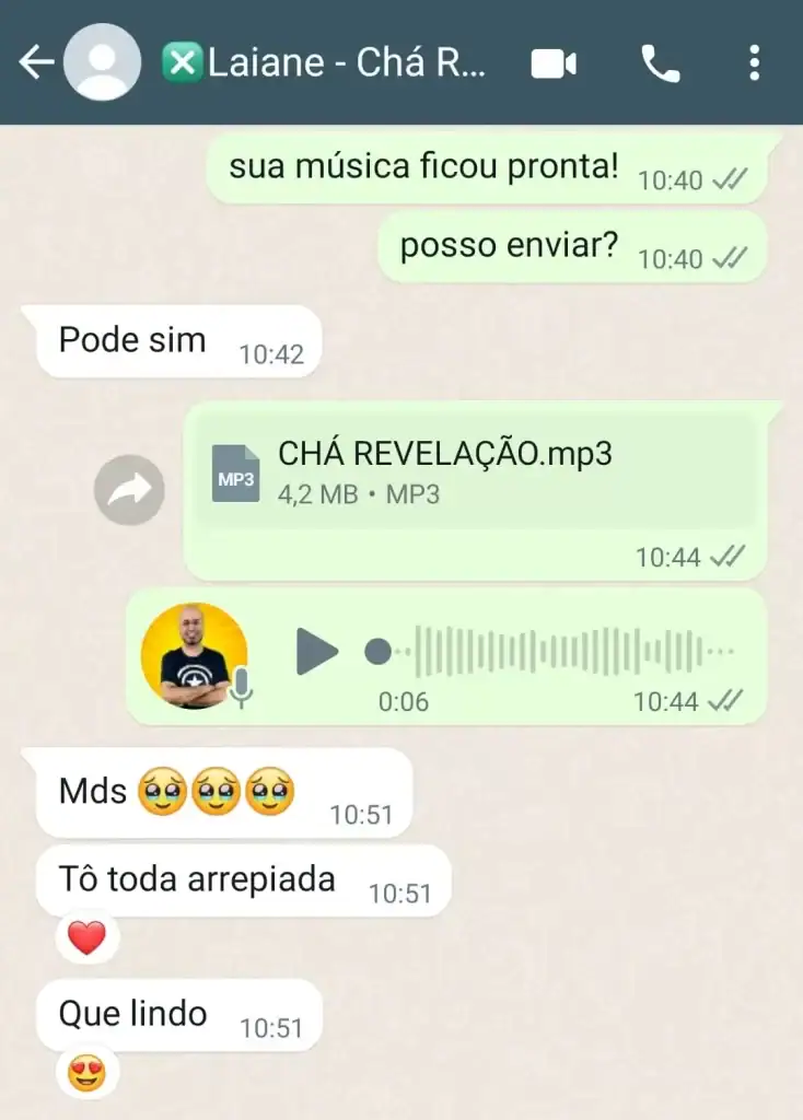 Musica para Cha Revelação Personalizada - Depoimentos 30