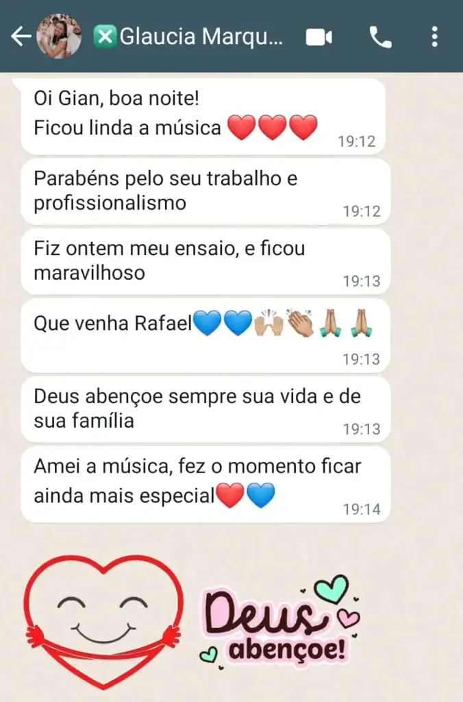 Musica para Cha Revelação Personalizada - Depoimentos 25
