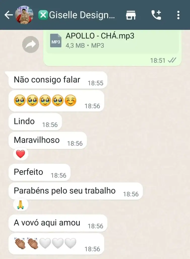 Musica para Cha Revelação Personalizada - Depoimentos 23