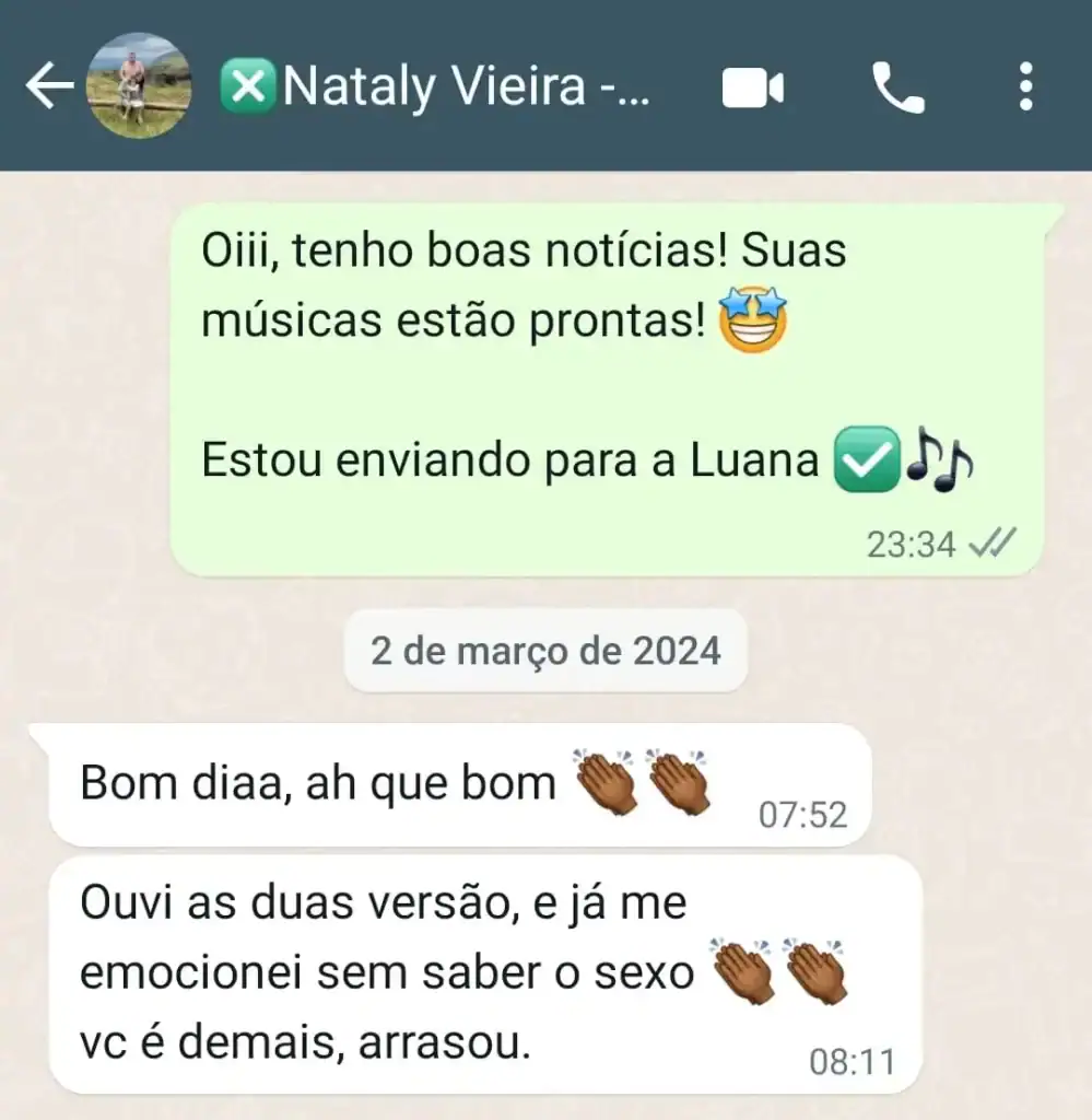 Musica para Cha Revelação Personalizada - Depoimentos 9