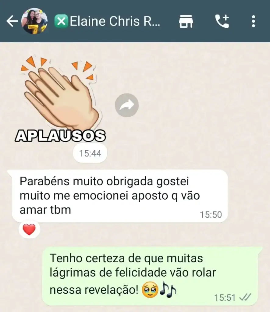 Musica para Cha Revelação Personalizada - Depoimentos 7