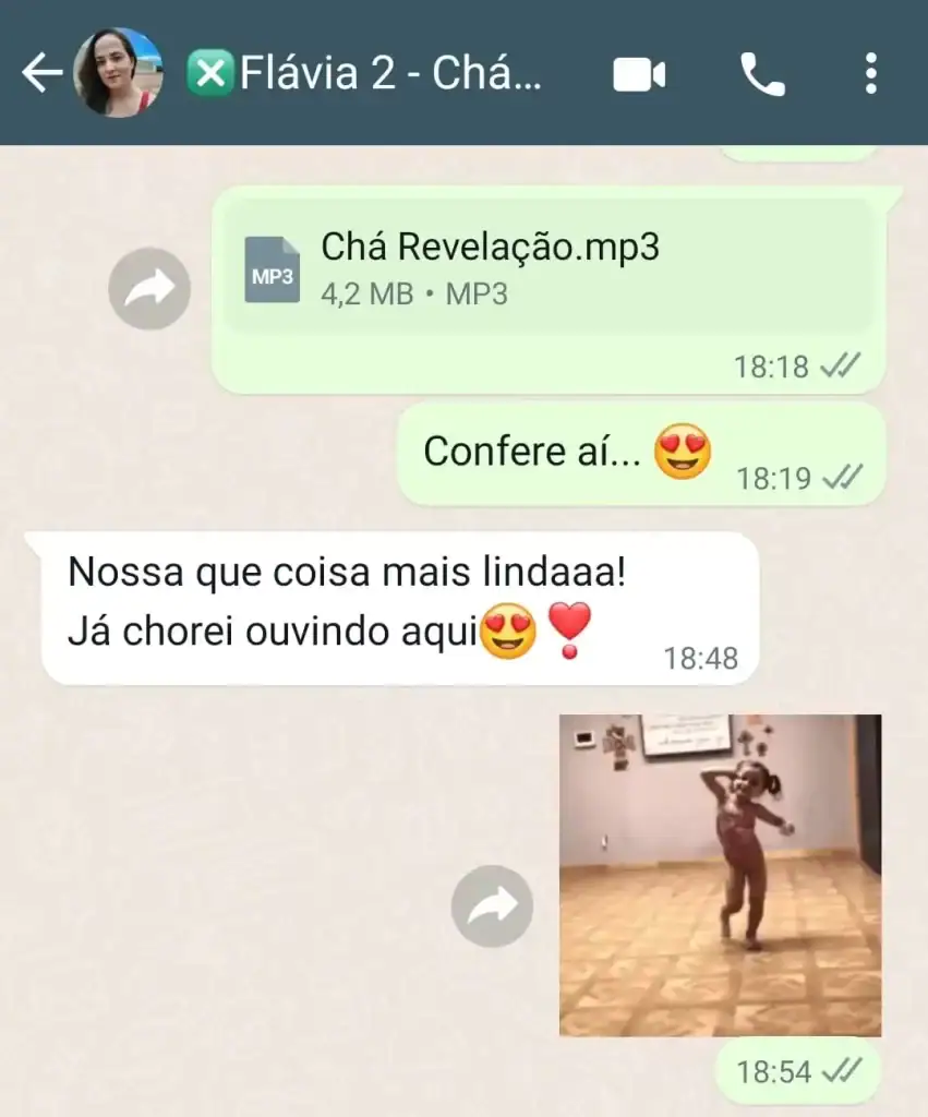 Musica para Cha Revelação Personalizada - Depoimentos 6
